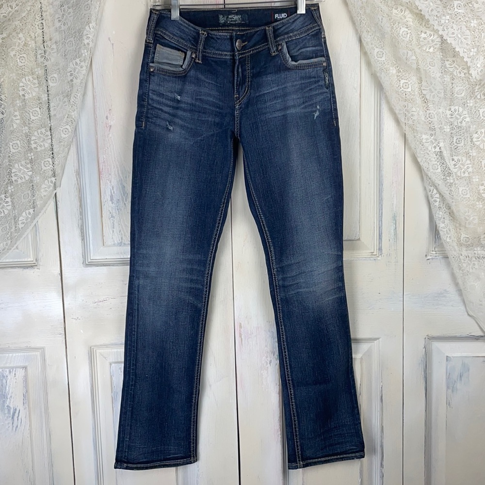 Silver Jeans Suki Mid Straight 27 x 30